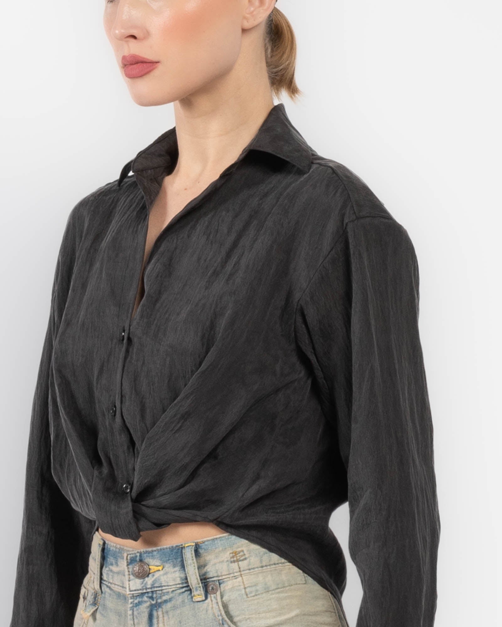 R13 Twisted Front Shirt