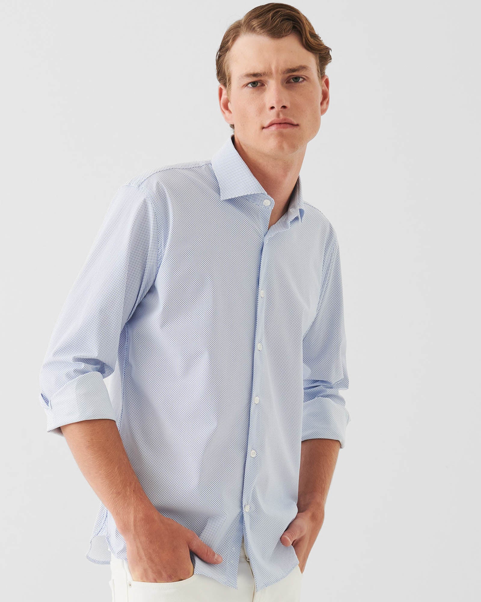 Long Sleeve Nylon Stretch Shirt
