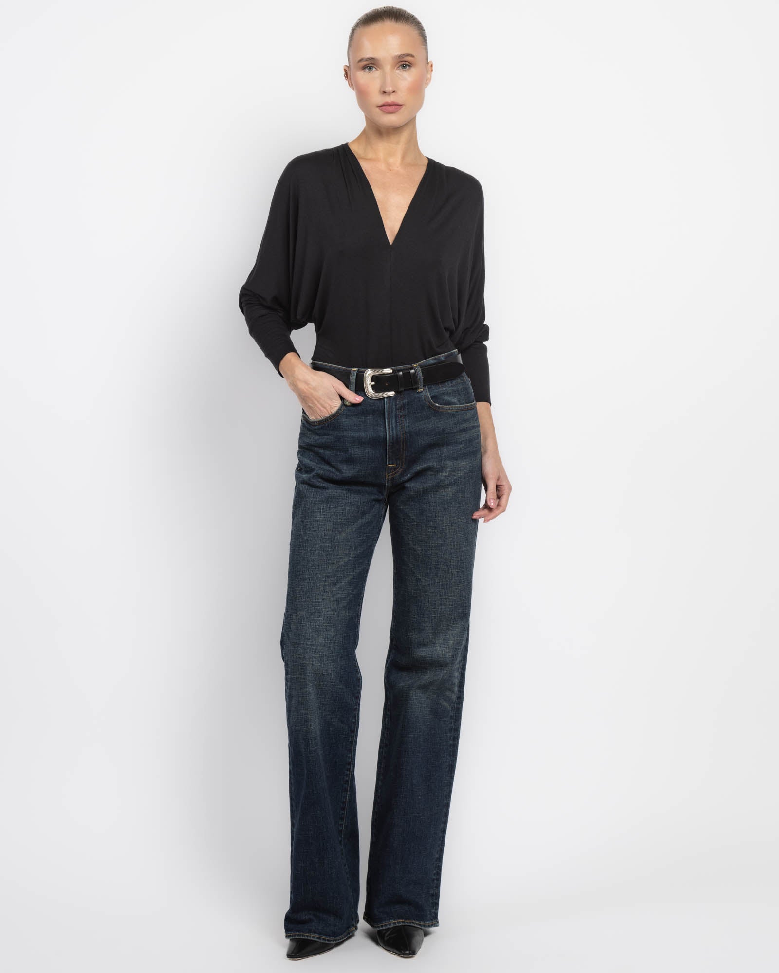 Body Dolman à col en V