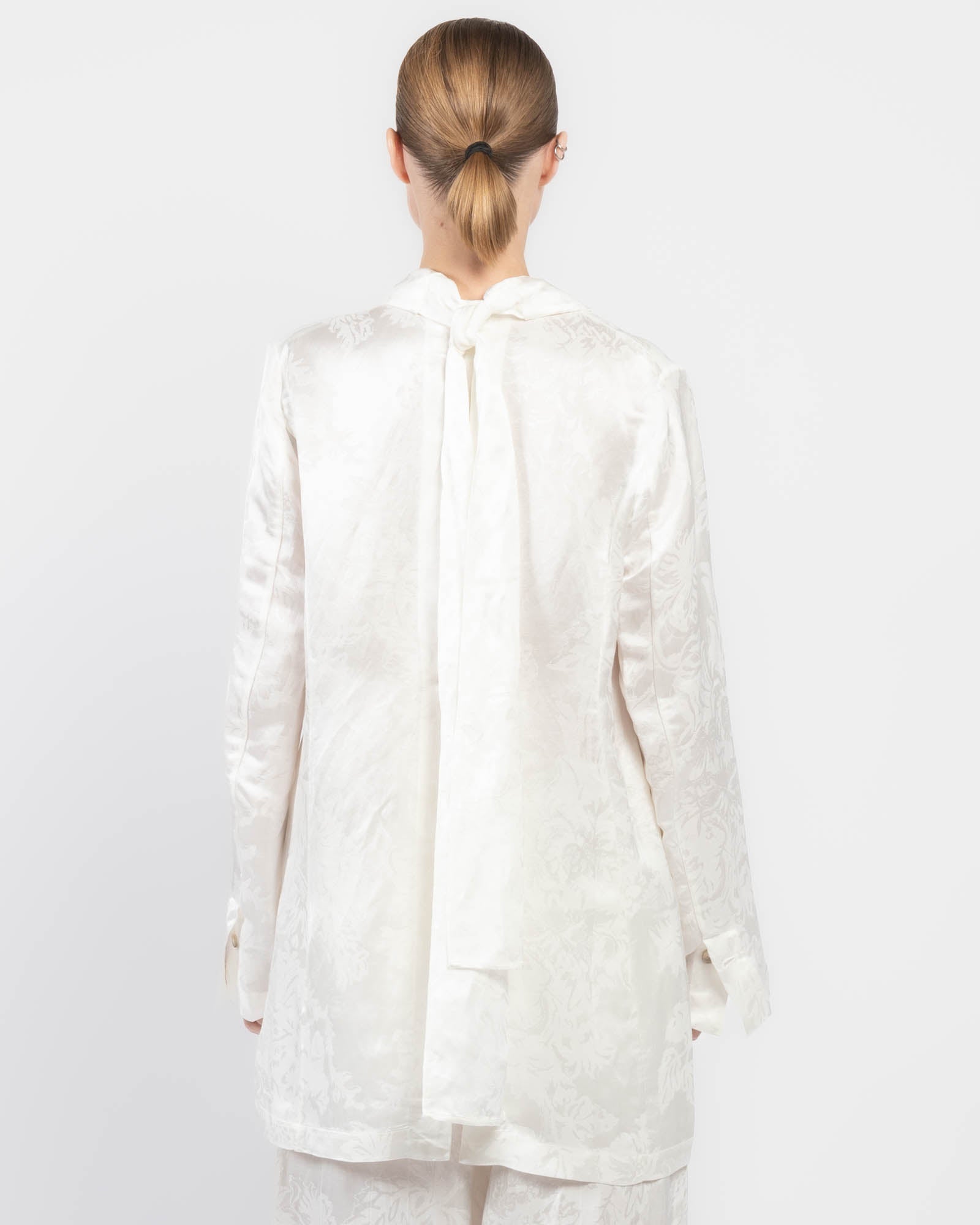 Back Tie Collar Jacket