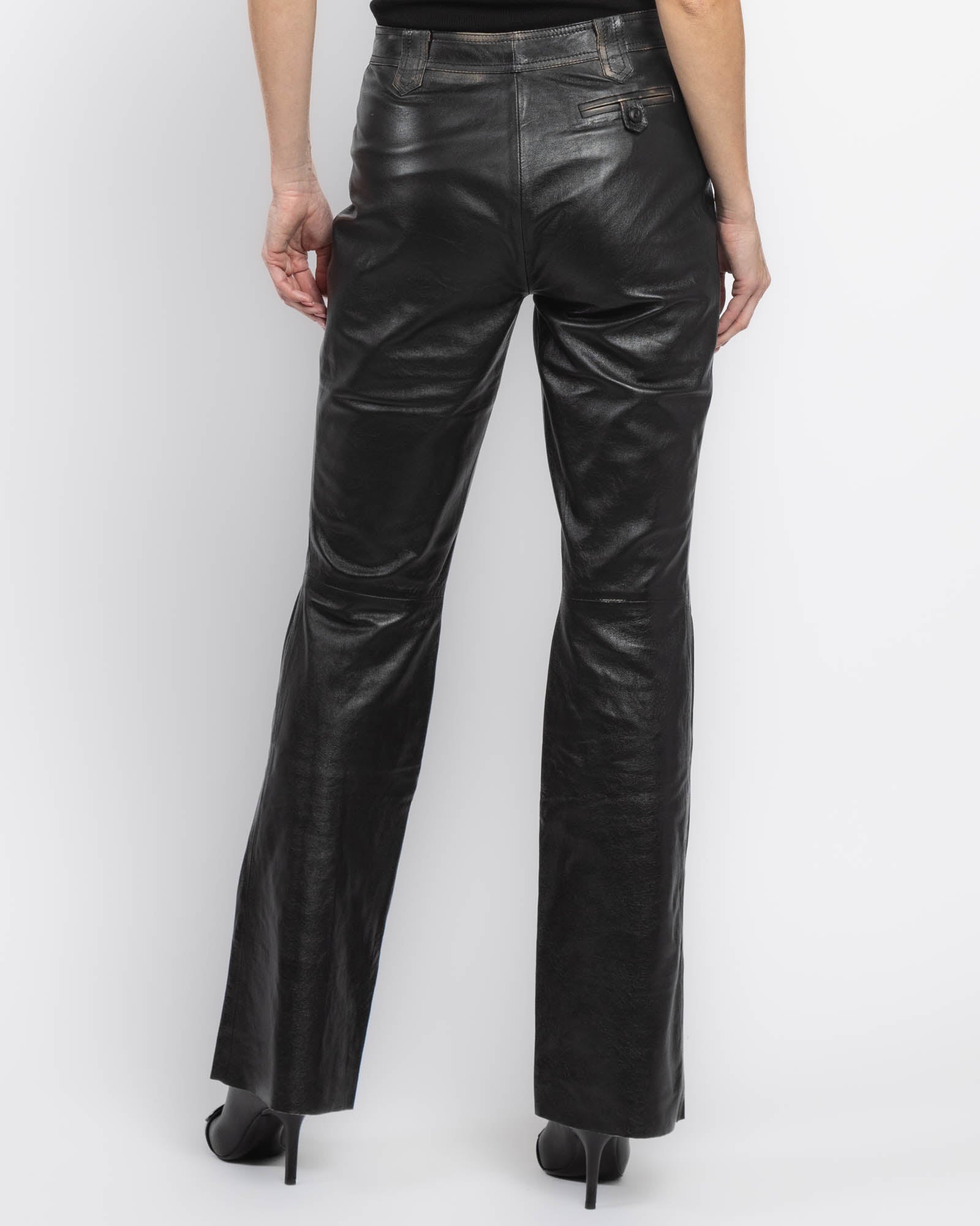 Pantalon en cuir Giorgio Brato X Jade