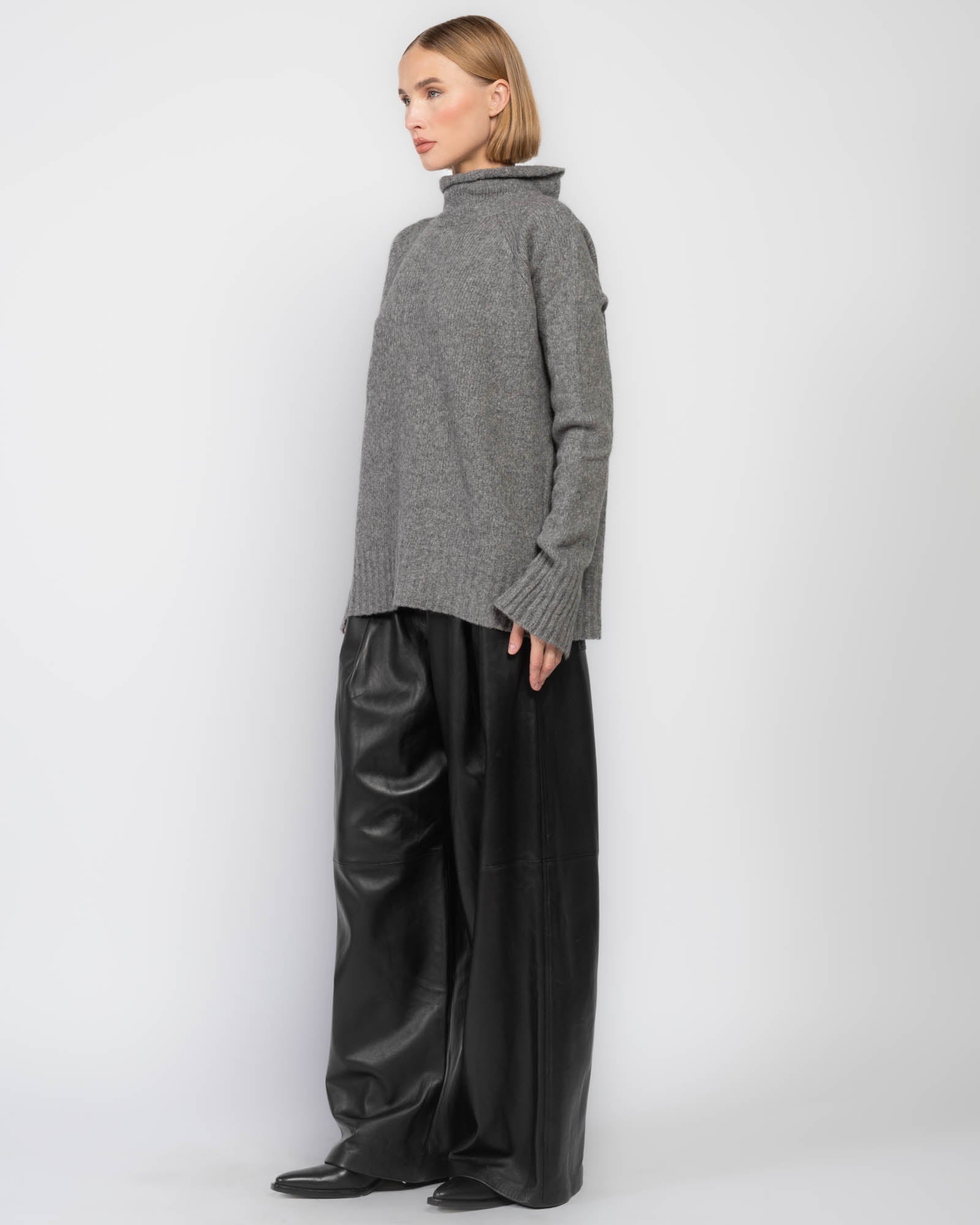 Pull à col cheminée