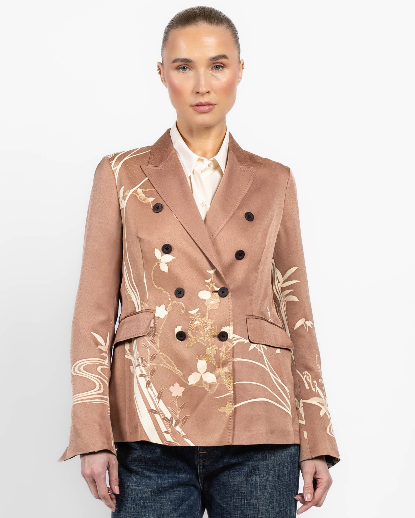 Double-Breasted Kimono Jacket