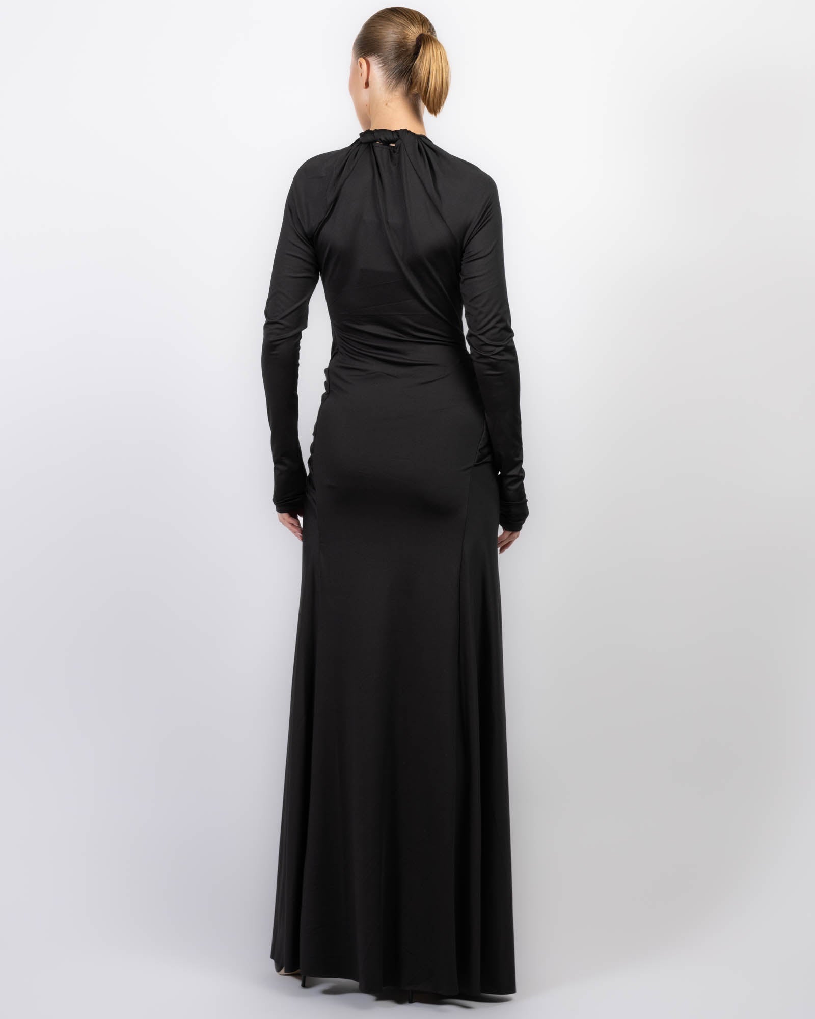 VICTORIA BECKHAM Twist V-Neck Gown