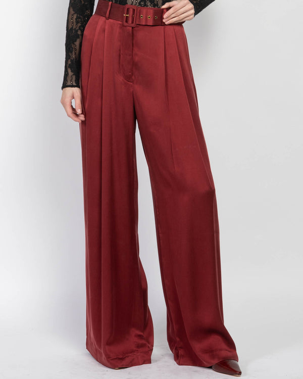 Silk Tuck Trousers