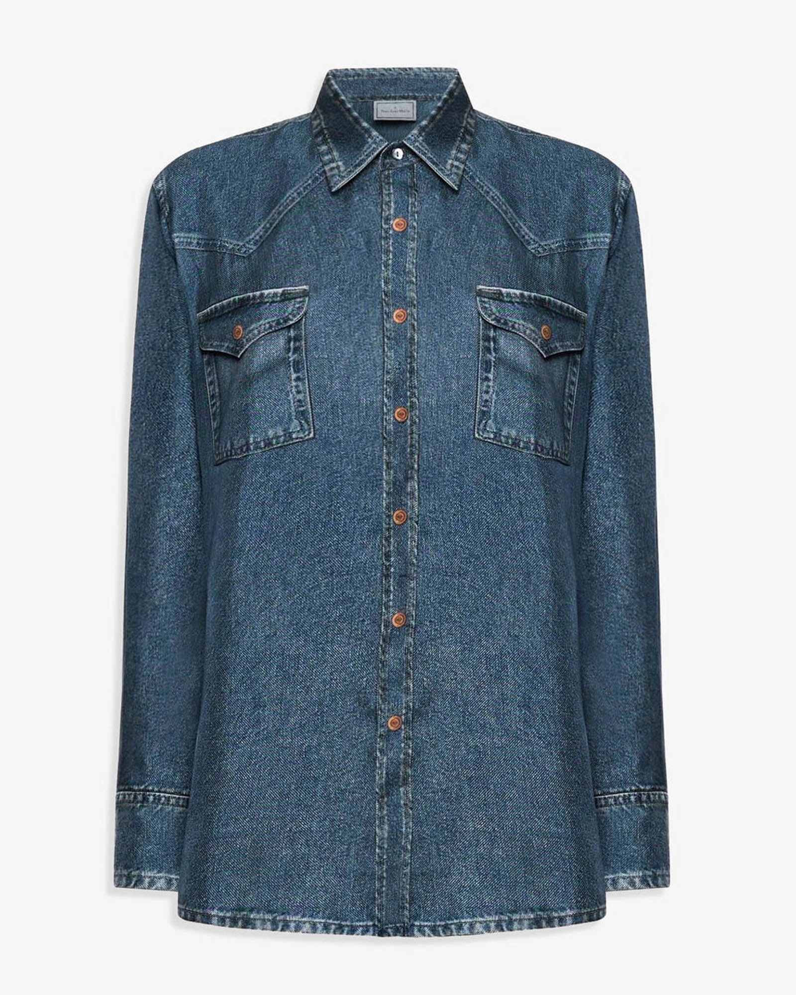 Chemise en jean à manches longues