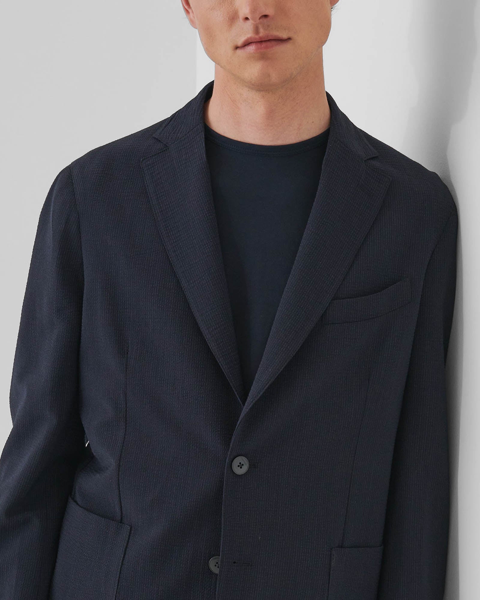 2 Button Wool Stretch Blazer