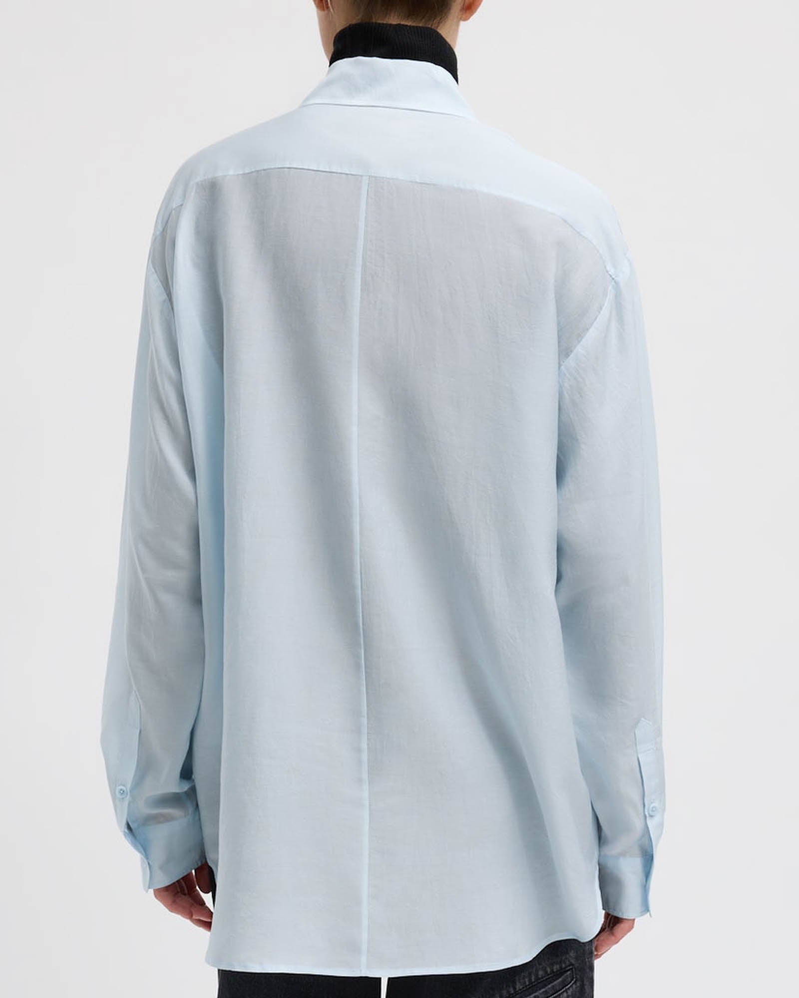 Silk Easy Pintucked Shirt