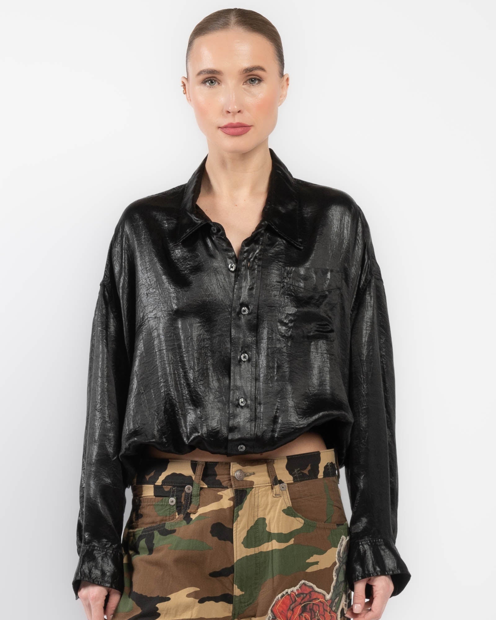 Crossover Bubble Shirt