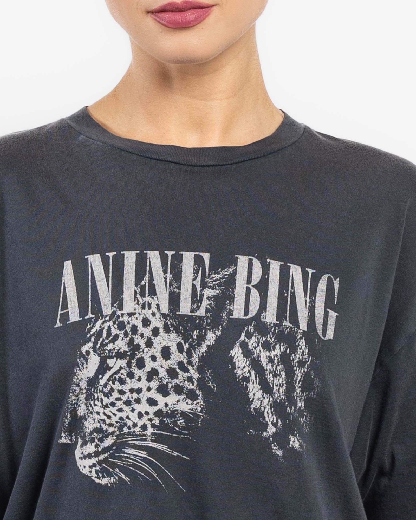 ANINE BING Cohen Leopard Print Tee