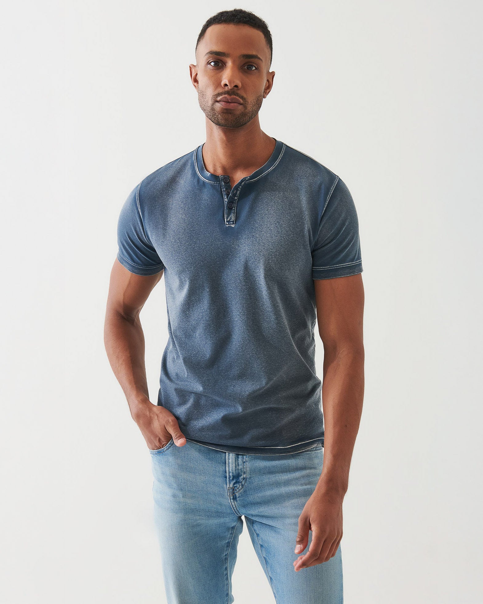 Vintage Wash Henley