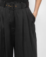 Silk Tuck Trousers