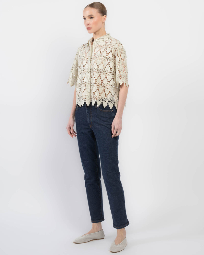 Lace Button Shirt