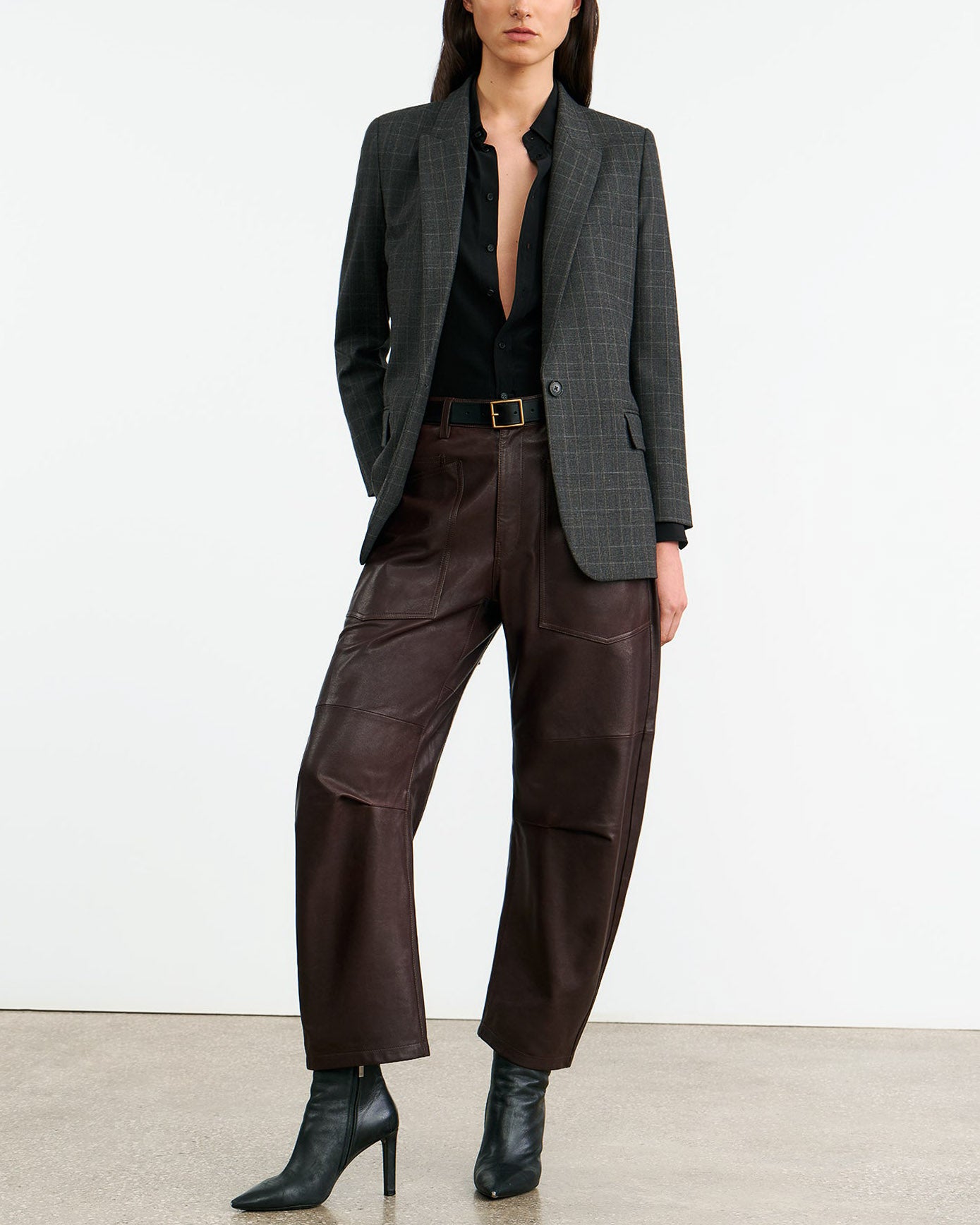 NILI LOTAN Shon Leather Pants