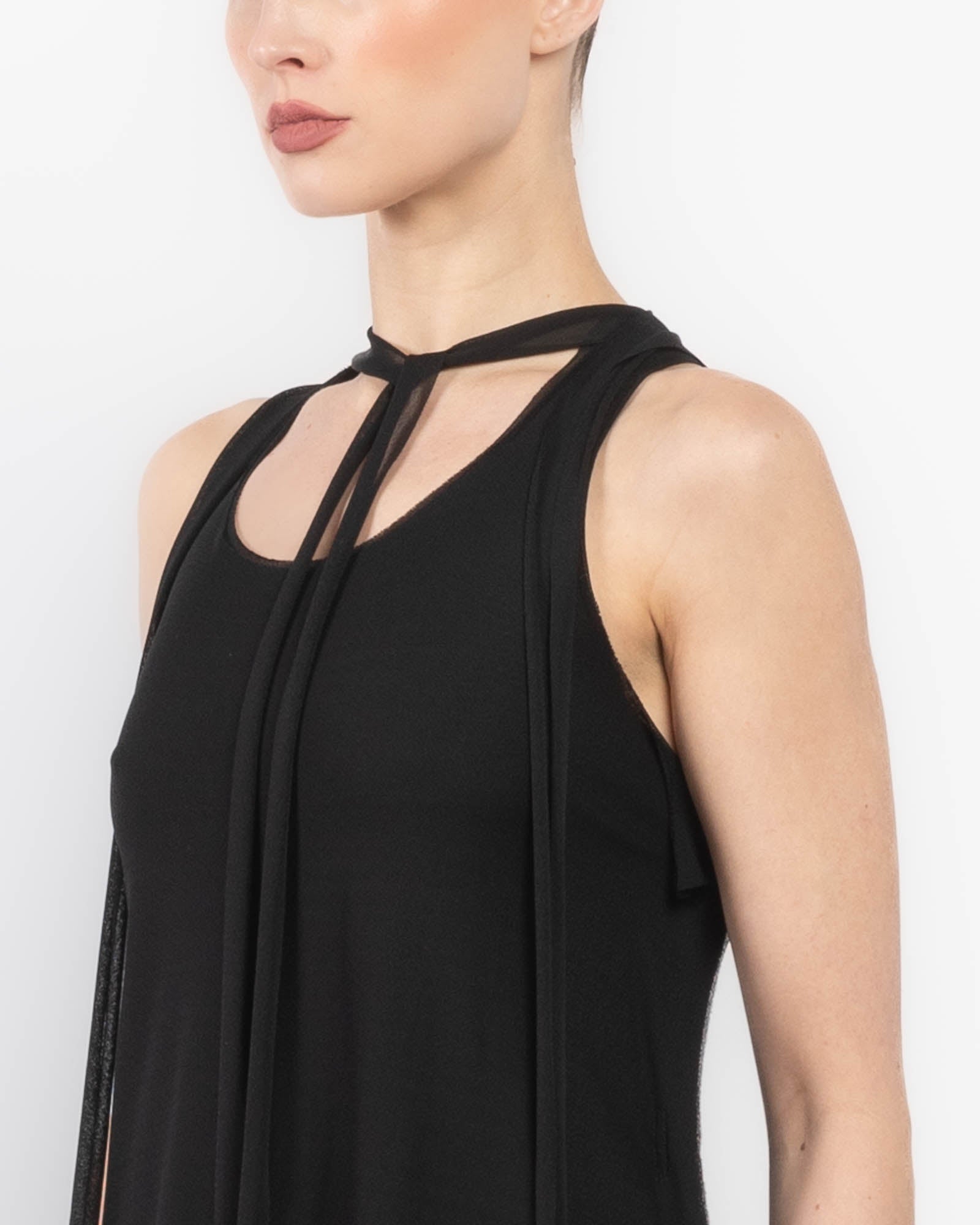 Short Sheer Tank Dress