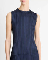 Pleated Crew Top