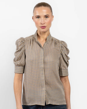 Houndstooth Gillian Blouse