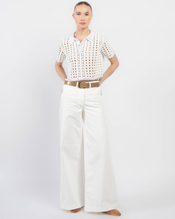 Crochet Crop Polo