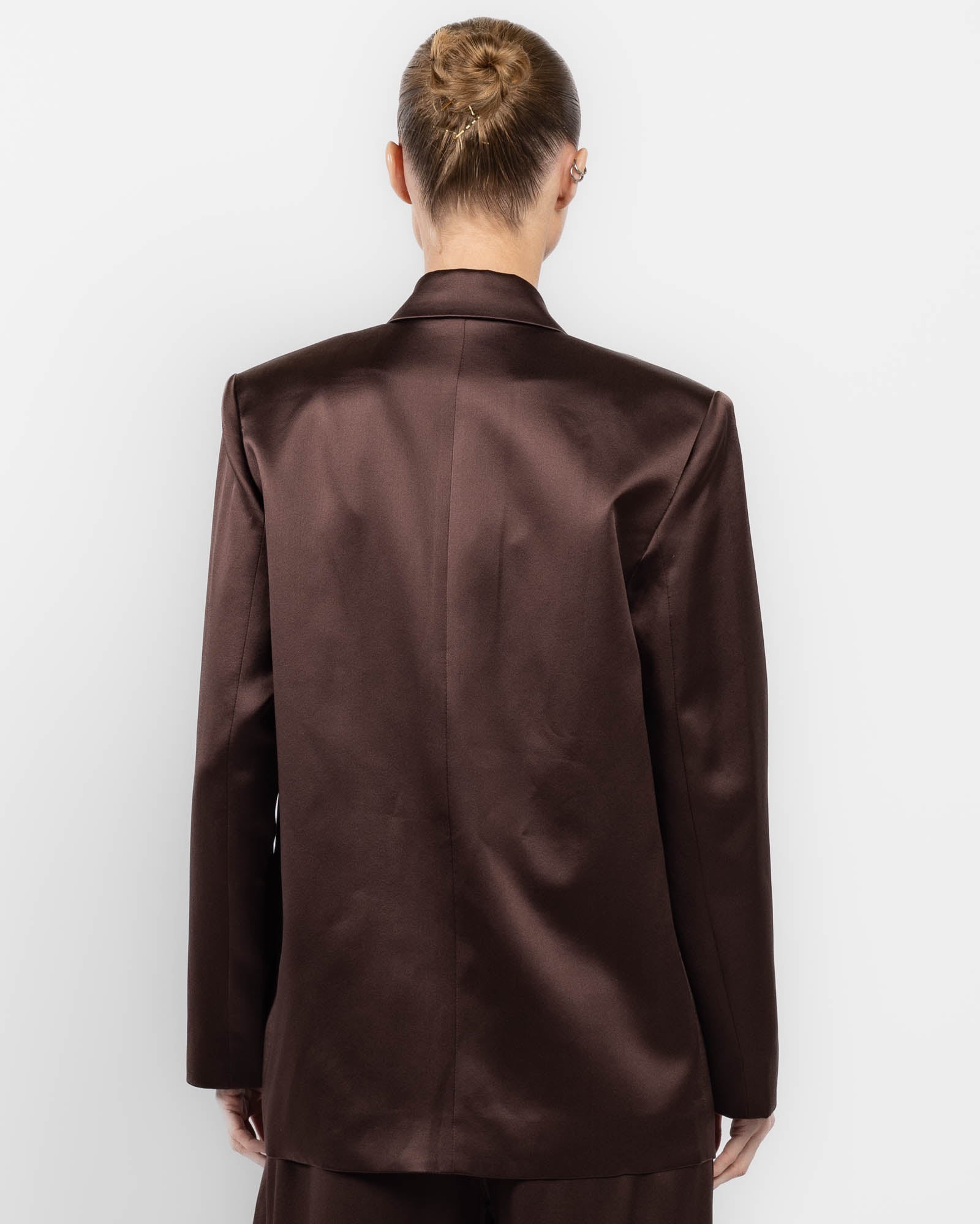 Oversized Silk Blazer