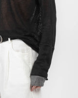 Over V-Neck Sweater