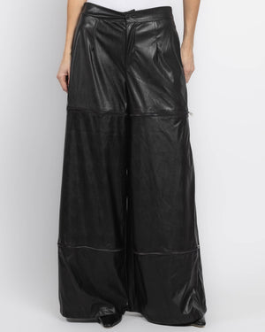 Pantalon zippé Ecopelle