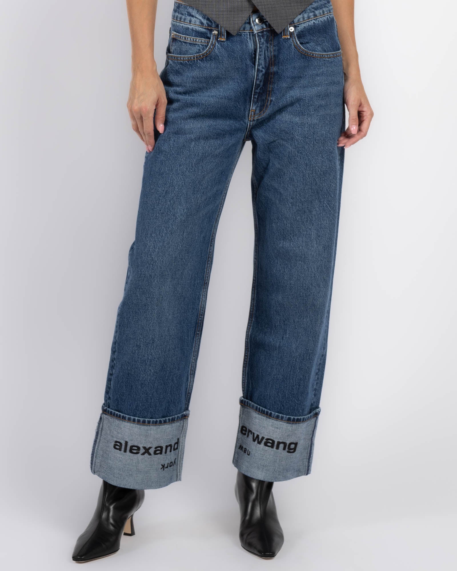 Jean taille mi-haute