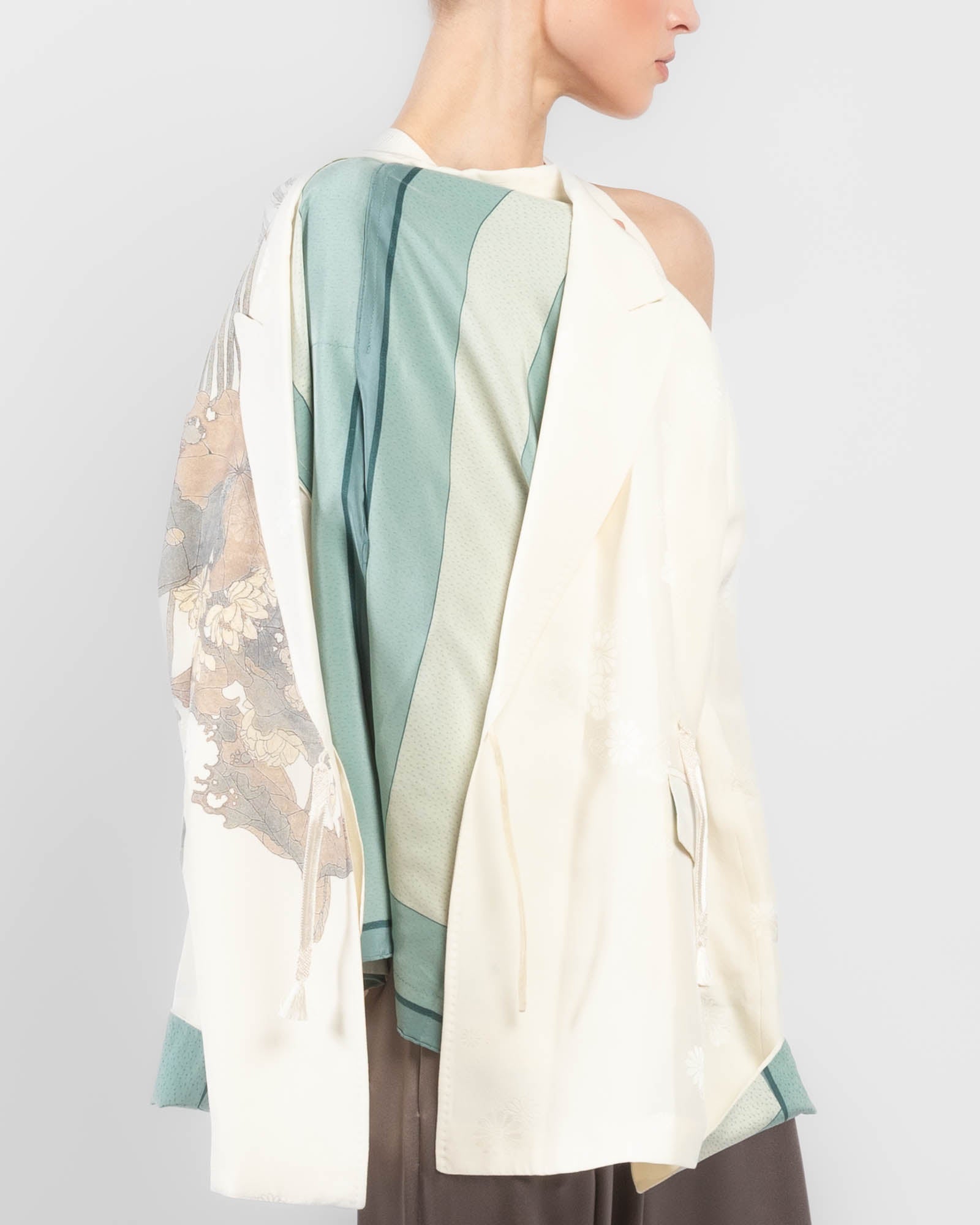 Double-Breasted Traditional Kimono Jacket