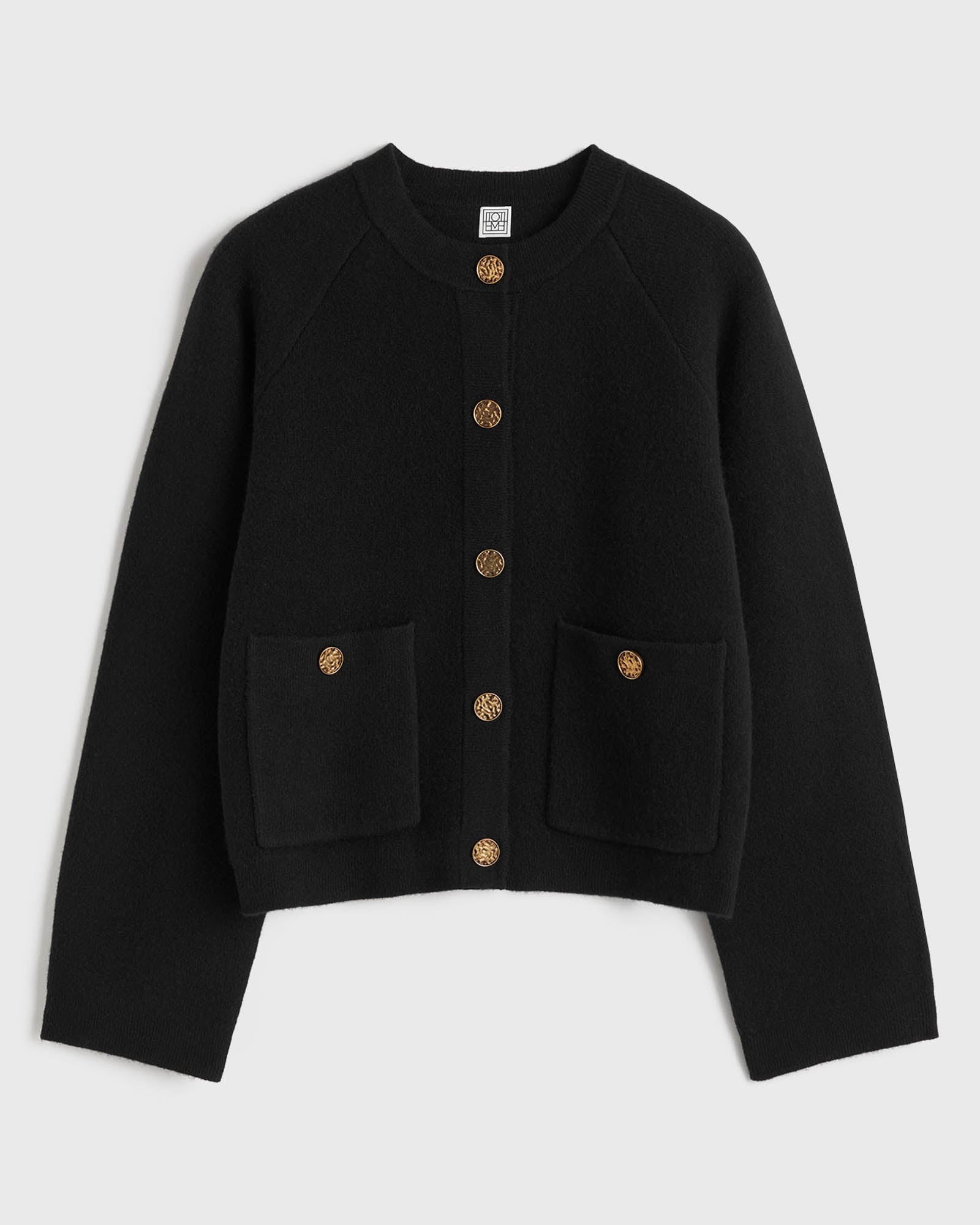 Hammered Button Cardigan