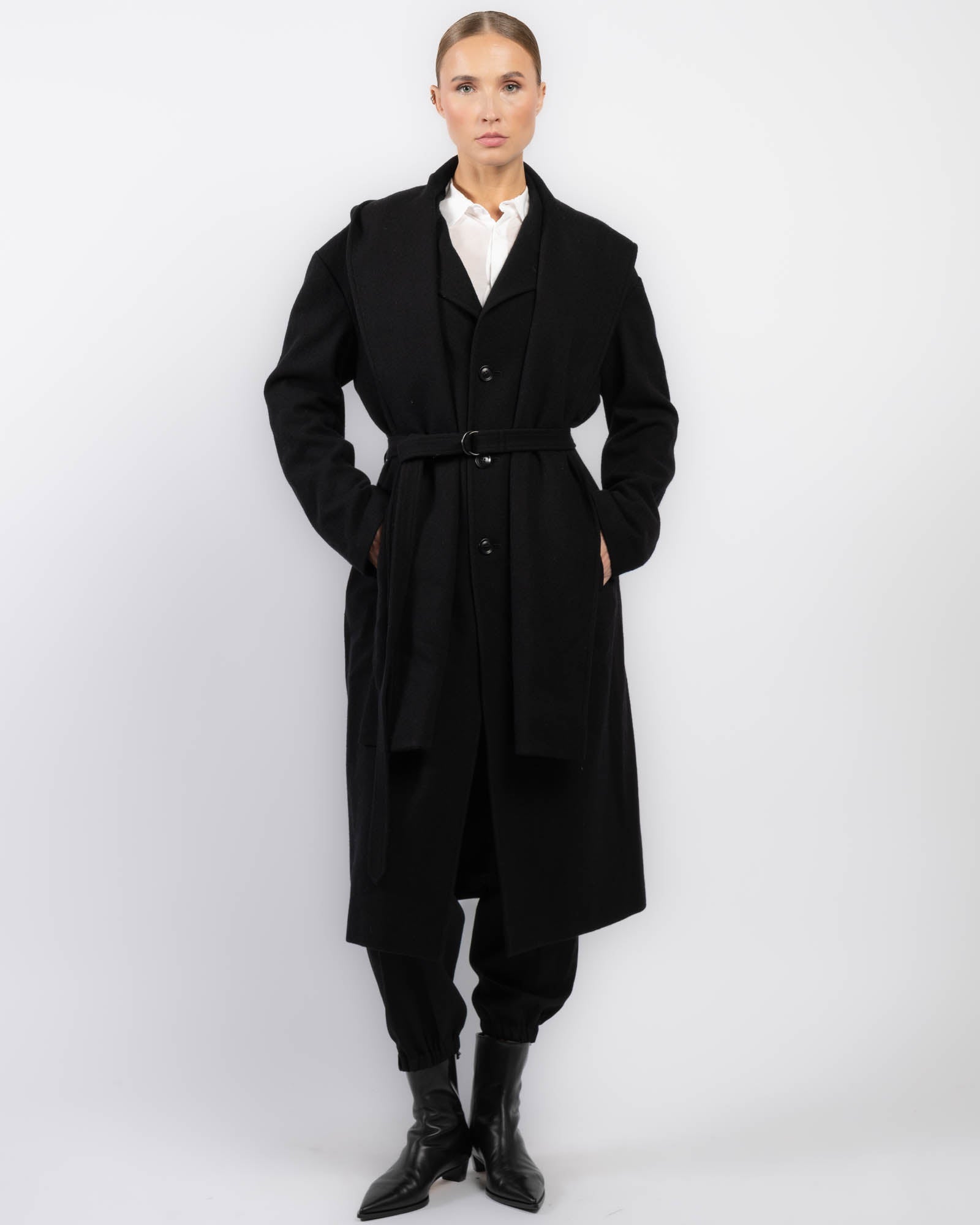Veste écharpe à capuche U