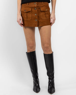 Suede Mini Skirt