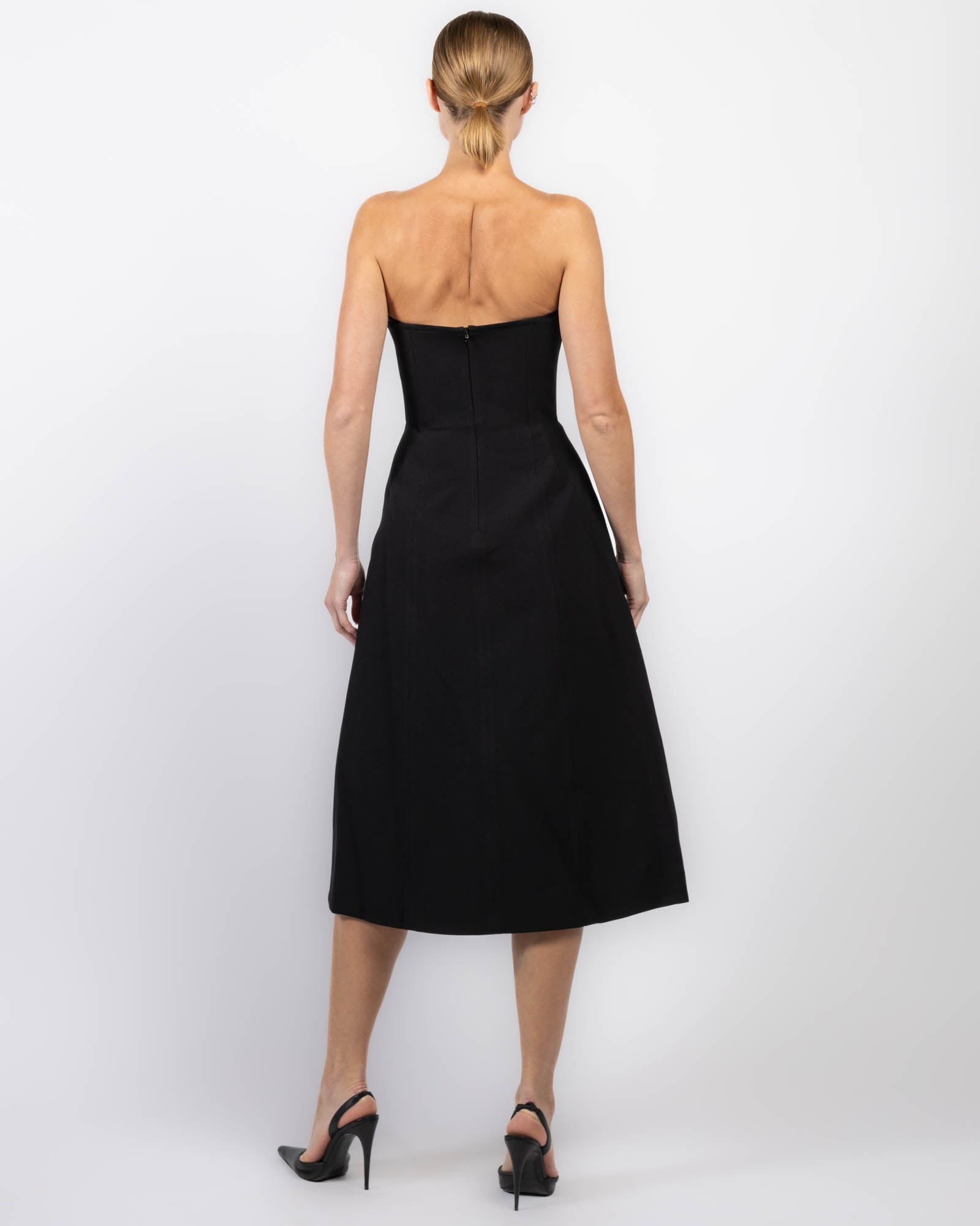 Robe double en crêpe