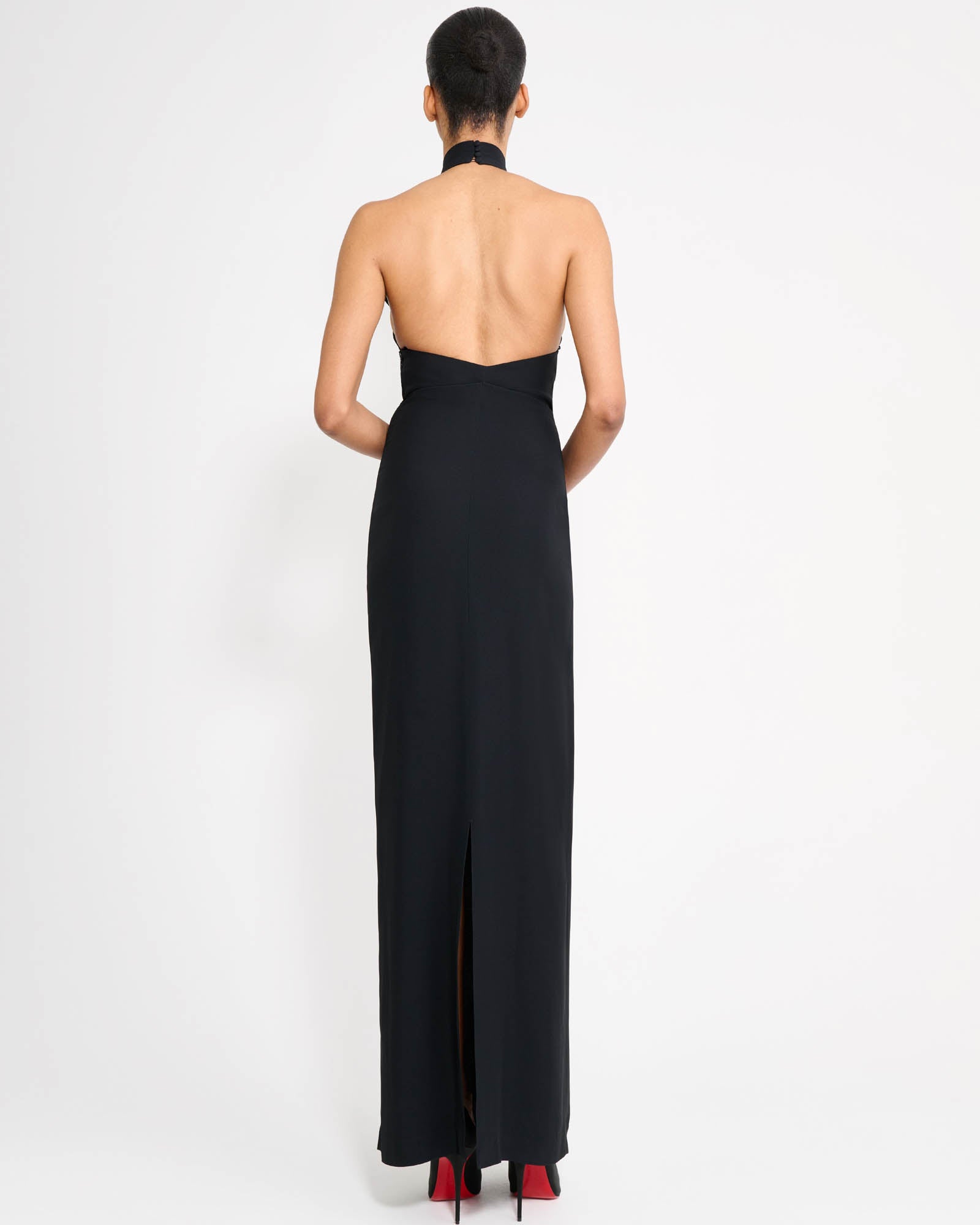 Jabot Evening Dress