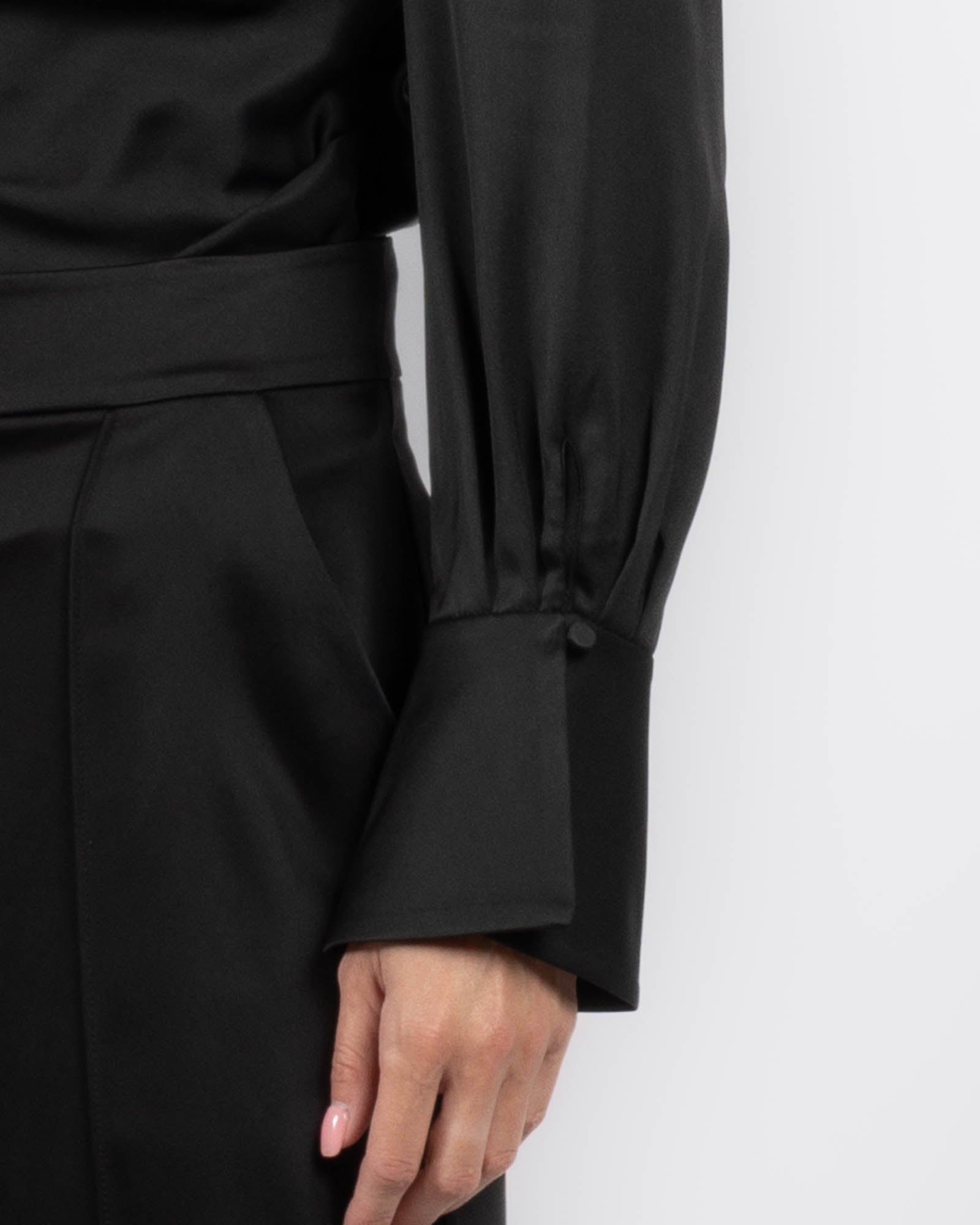 Symone Long Sleeve Cowl Top