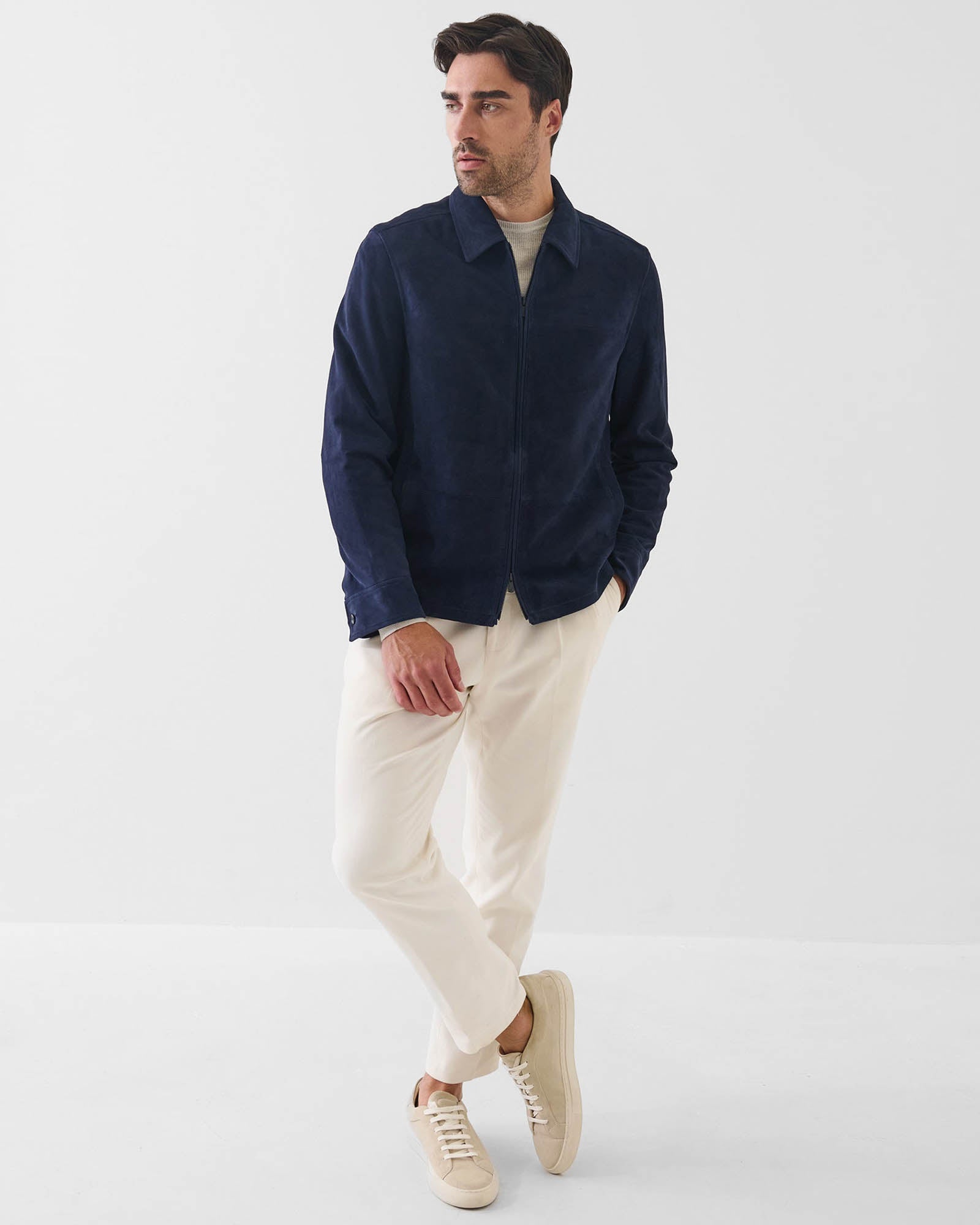 Suede Zip Jacket