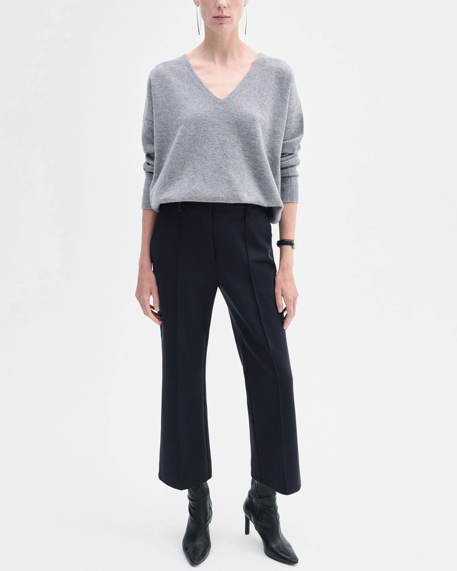 Pantalon court évasé