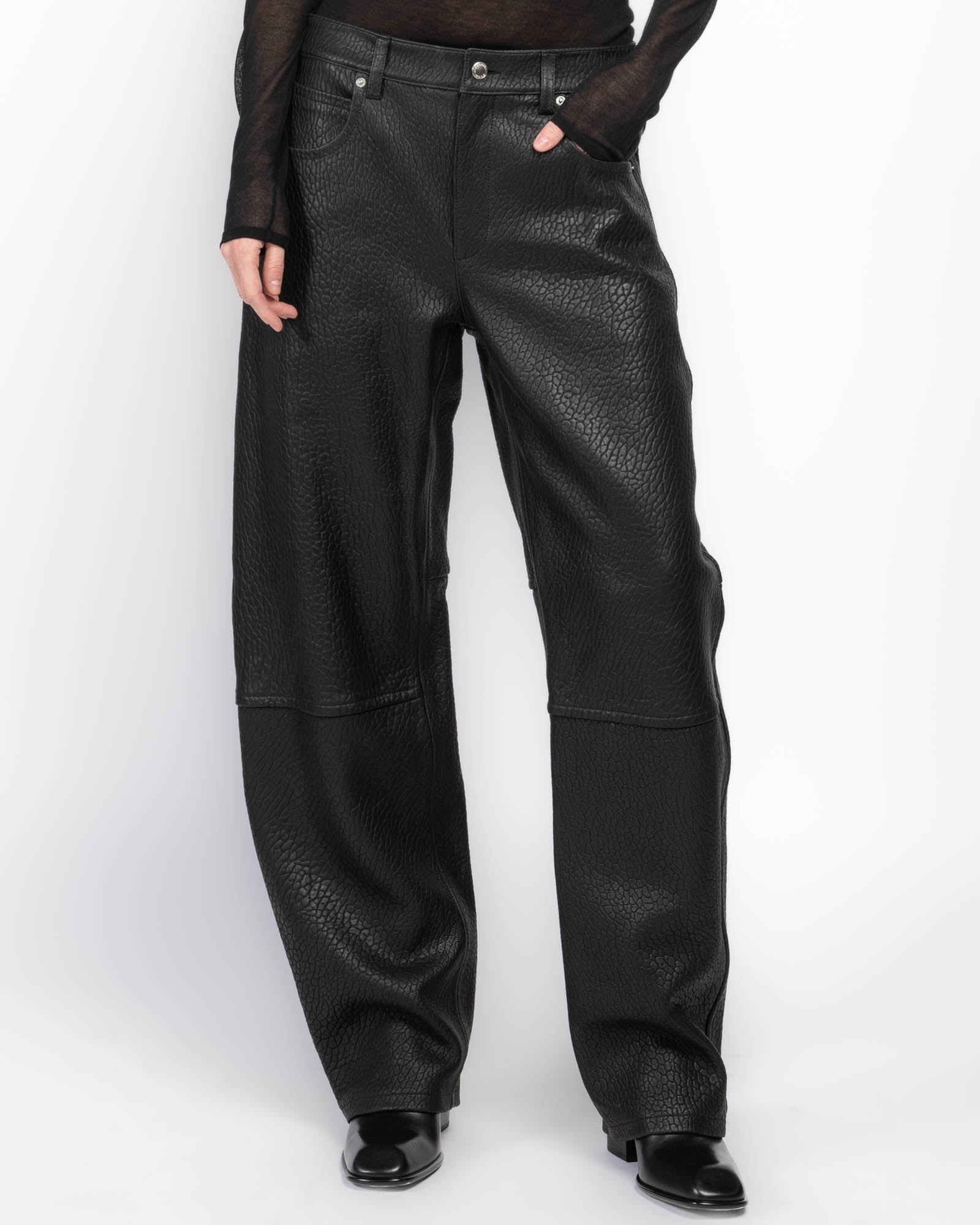 千*様 GINZI leather waist poach kmrii lgb KMRii X LGB STUDDED LEATHER CROSSBONES POUCH BELT Archive KMRii