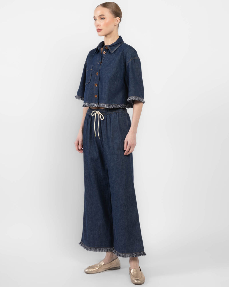 Rhiannon Fringe Denim Pants