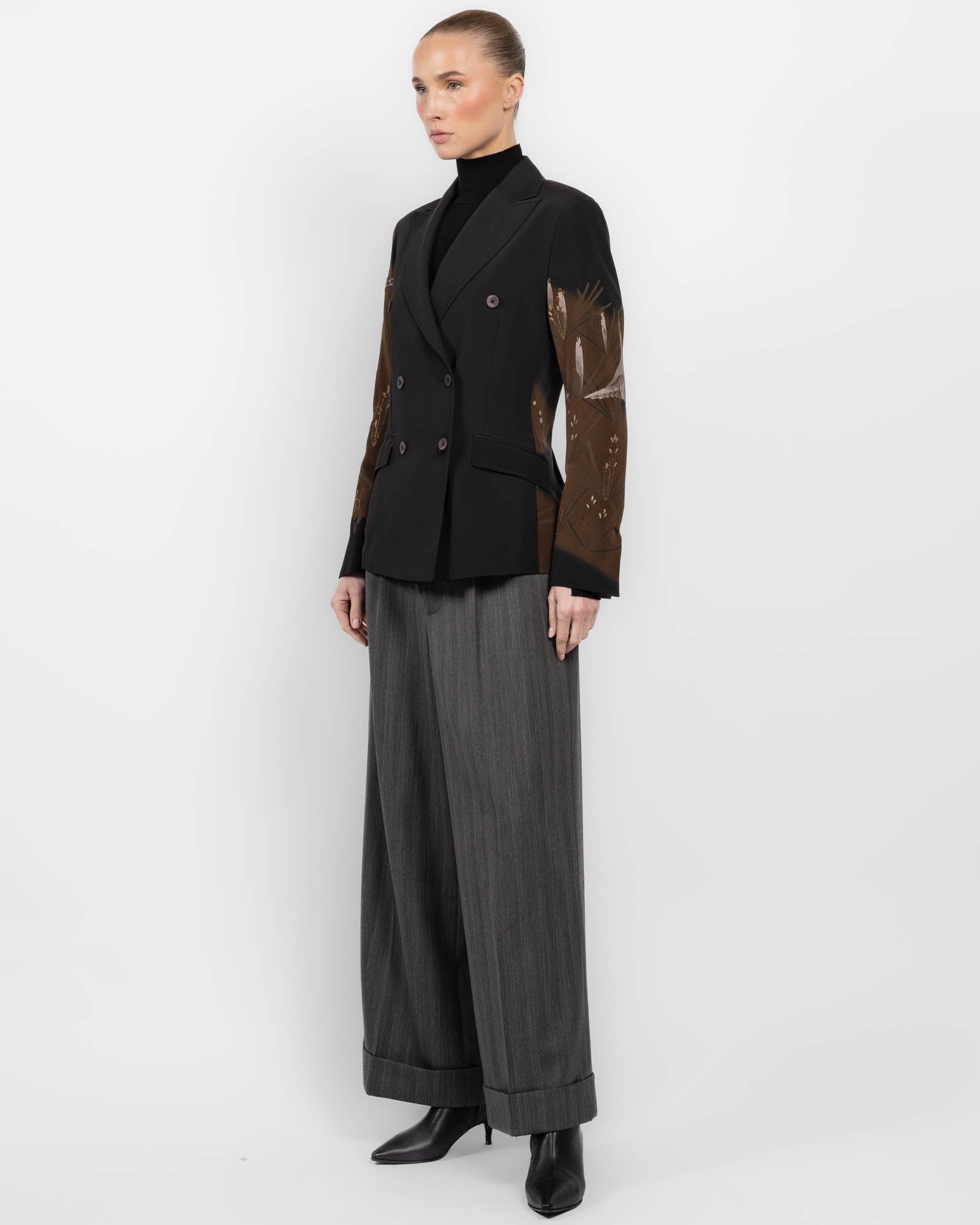 Veste kimono traditionnelle à double boutonnage