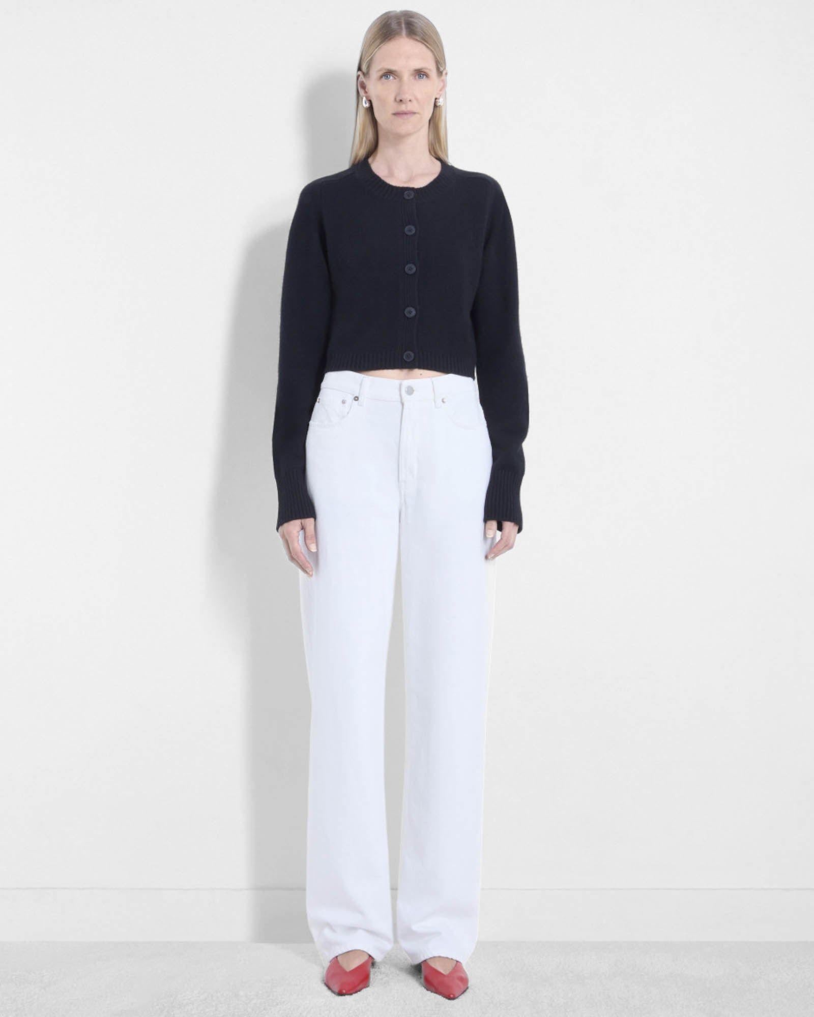 LOULOU DE SAISON Zephir LDS Crop Cardigan