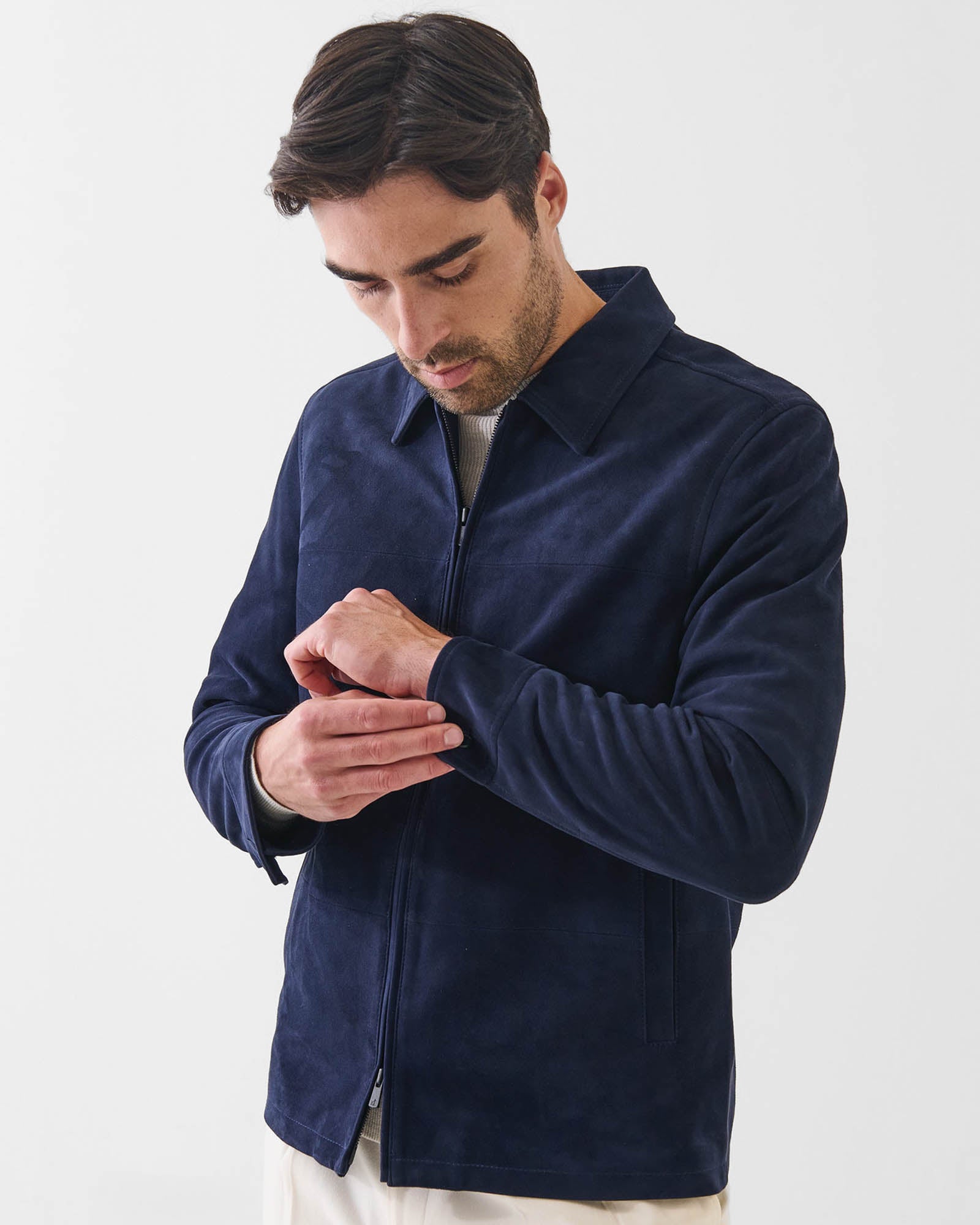 Suede Zip Jacket