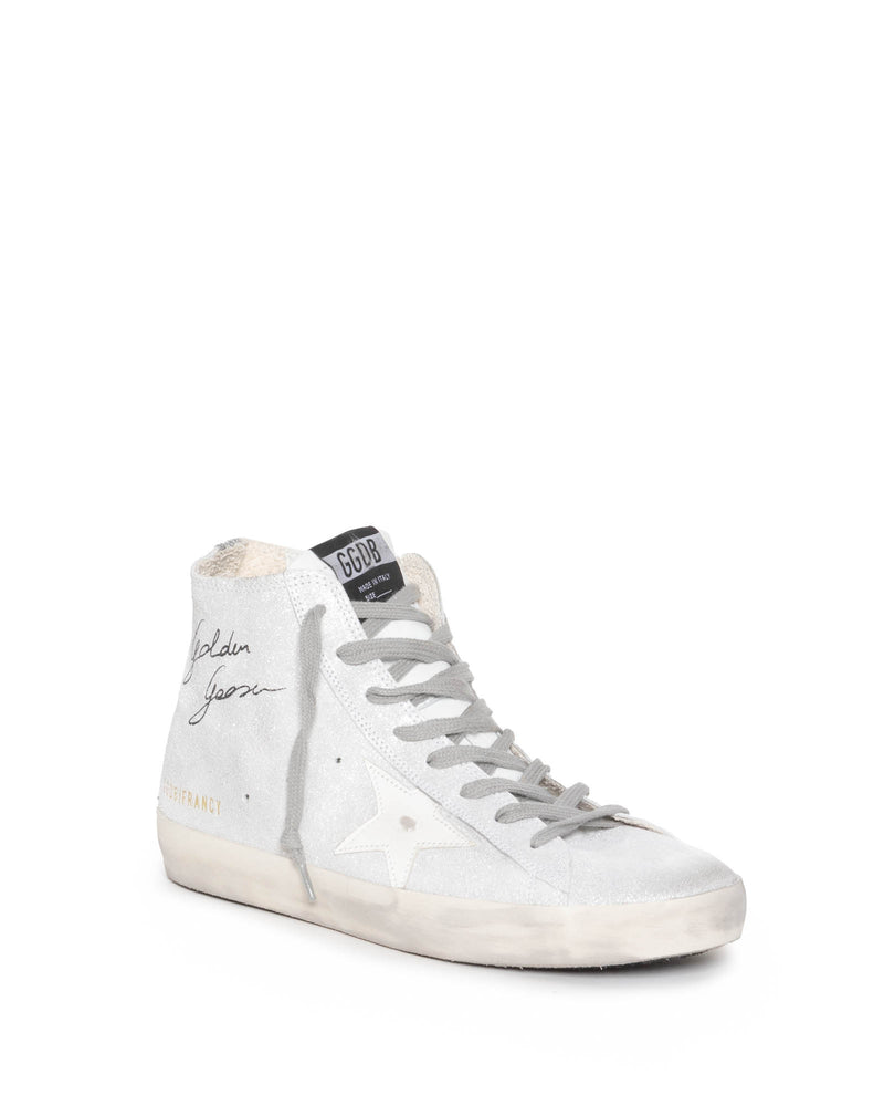 Francy Laminated Suede Sneakers