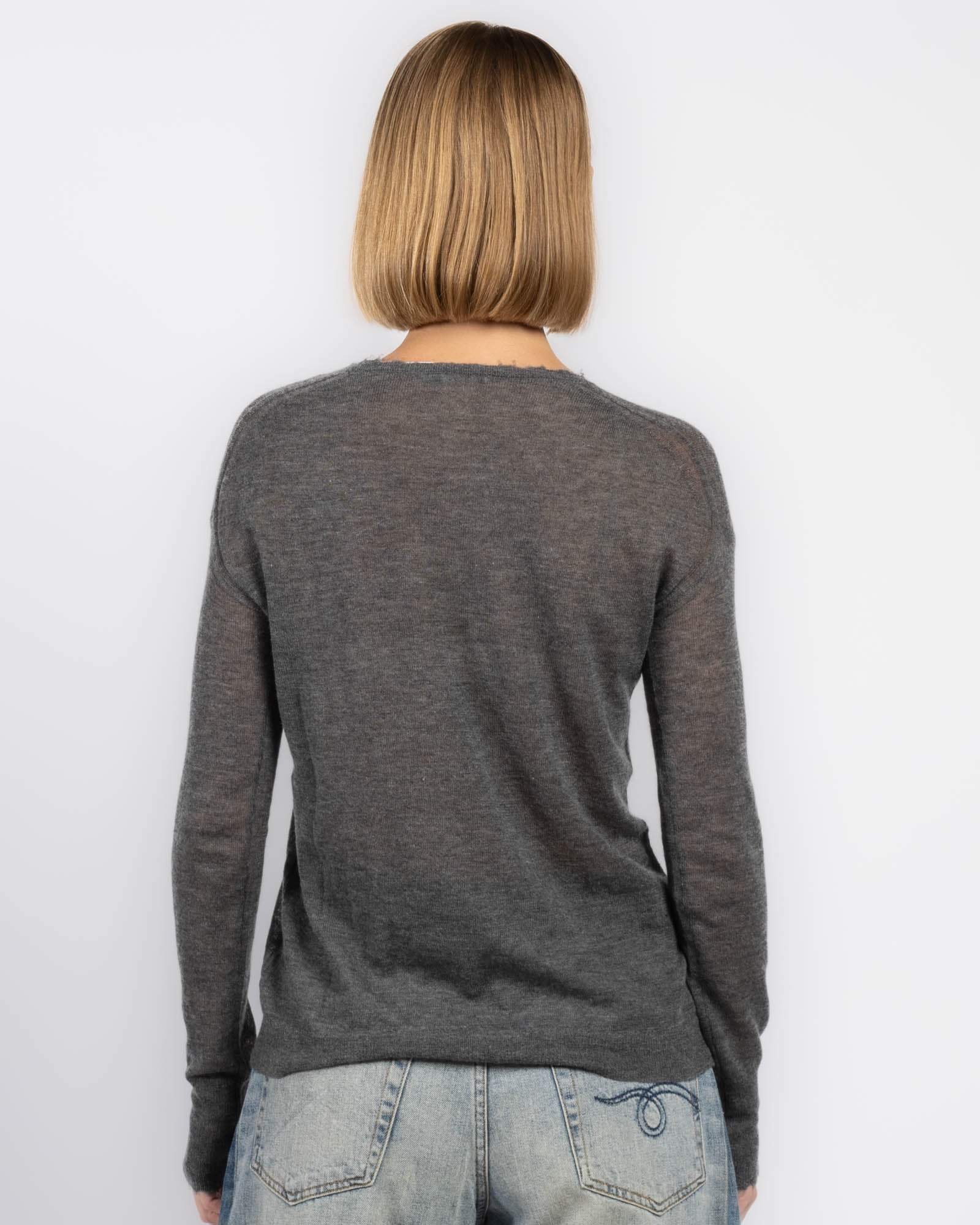 Raw Edge Crew Sweater