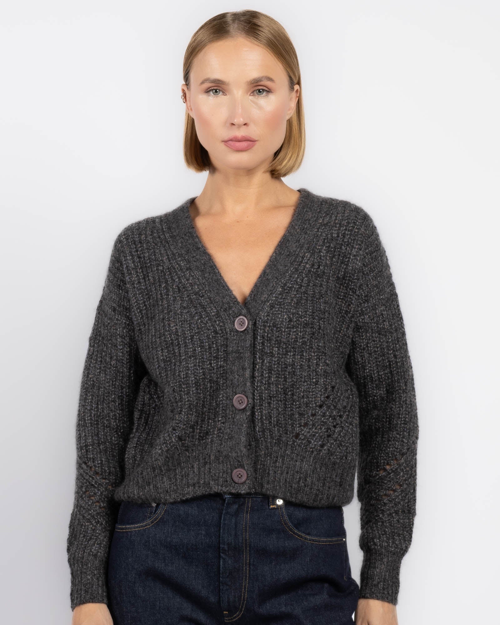 AUTUMN CASHMERE V Neck Cardigan