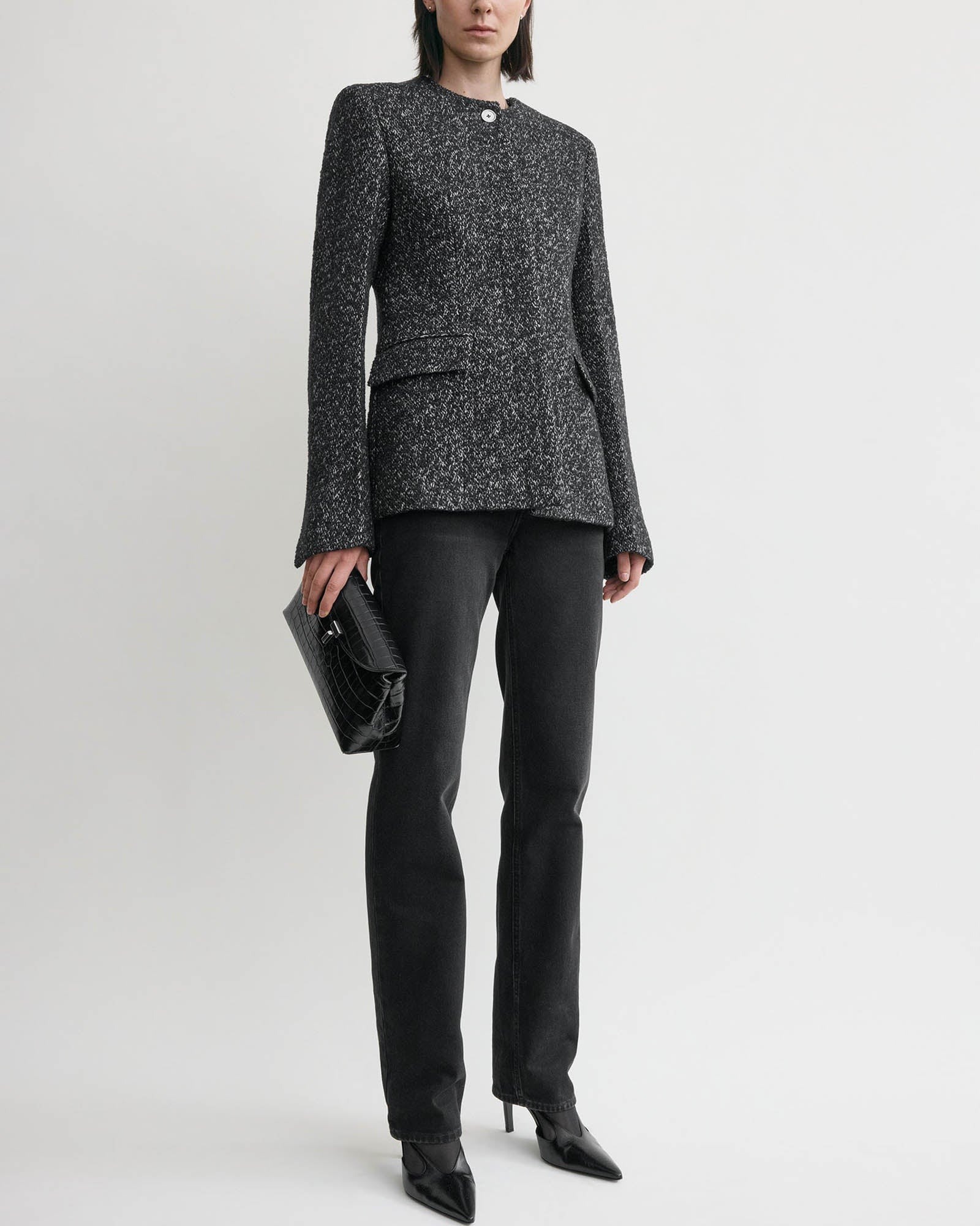 Collarless Blazer