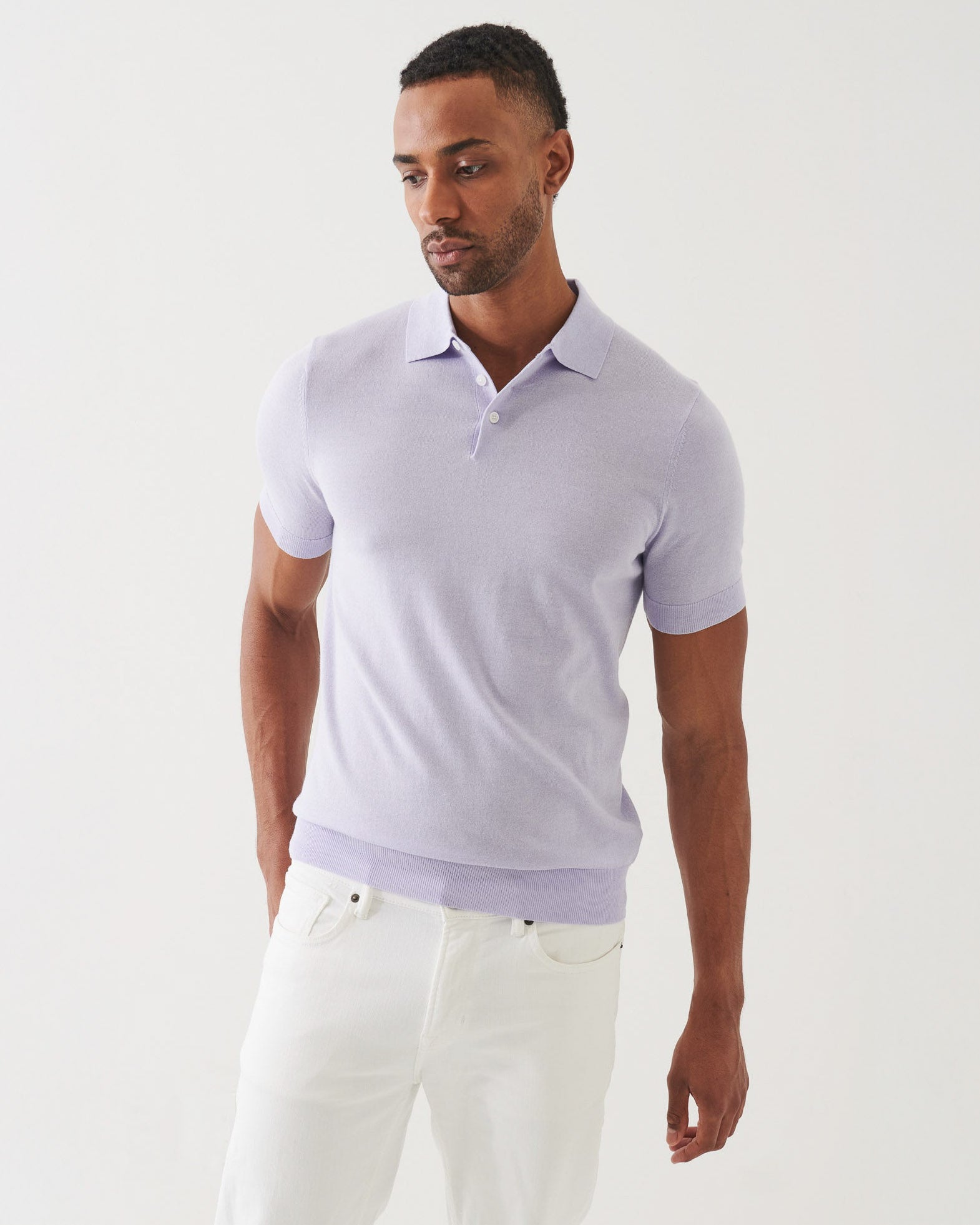 Cupro Button Polo
