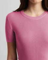 Silk Cashmere Ribbed T-Shirt