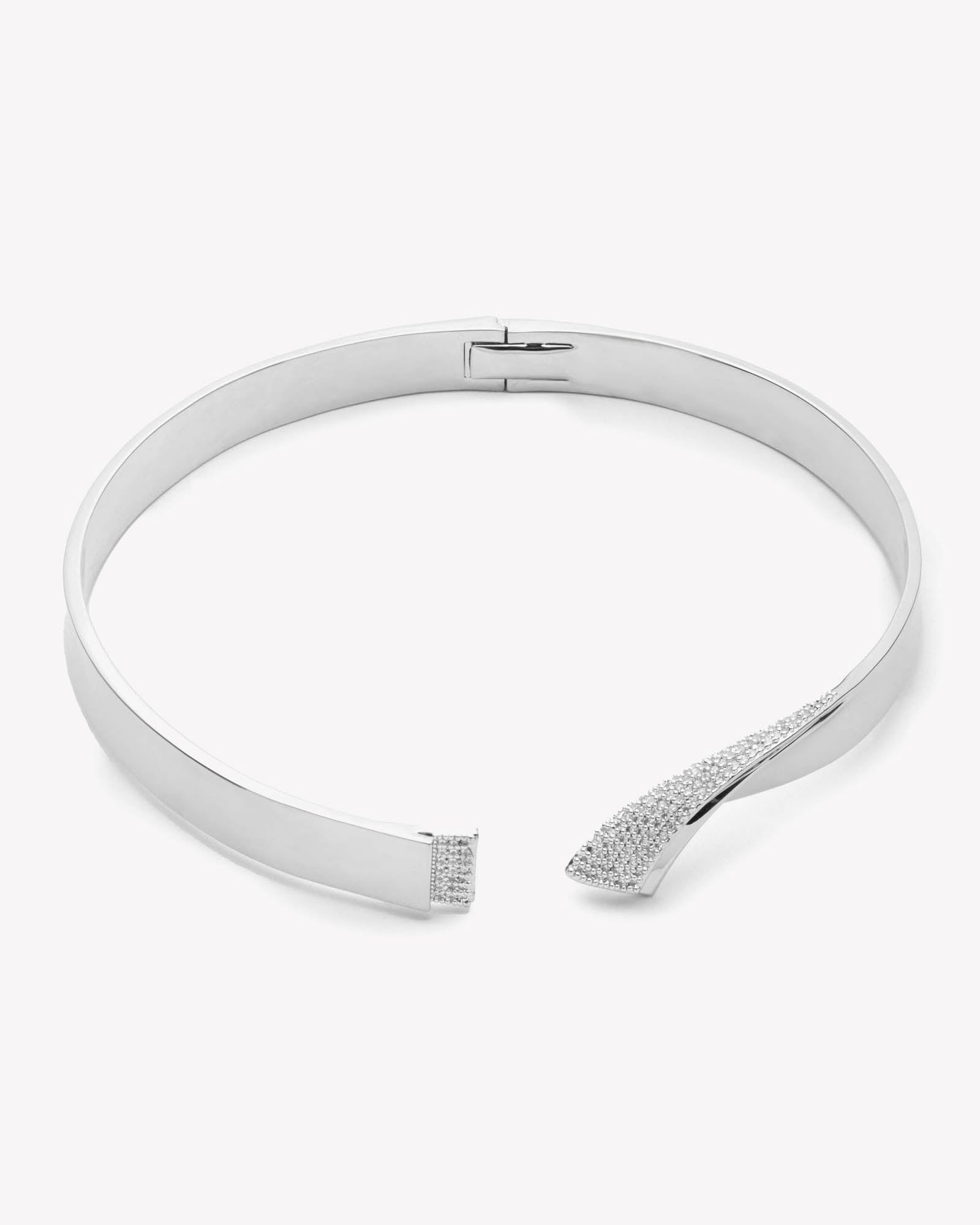Pavé Folded Collar Necklace