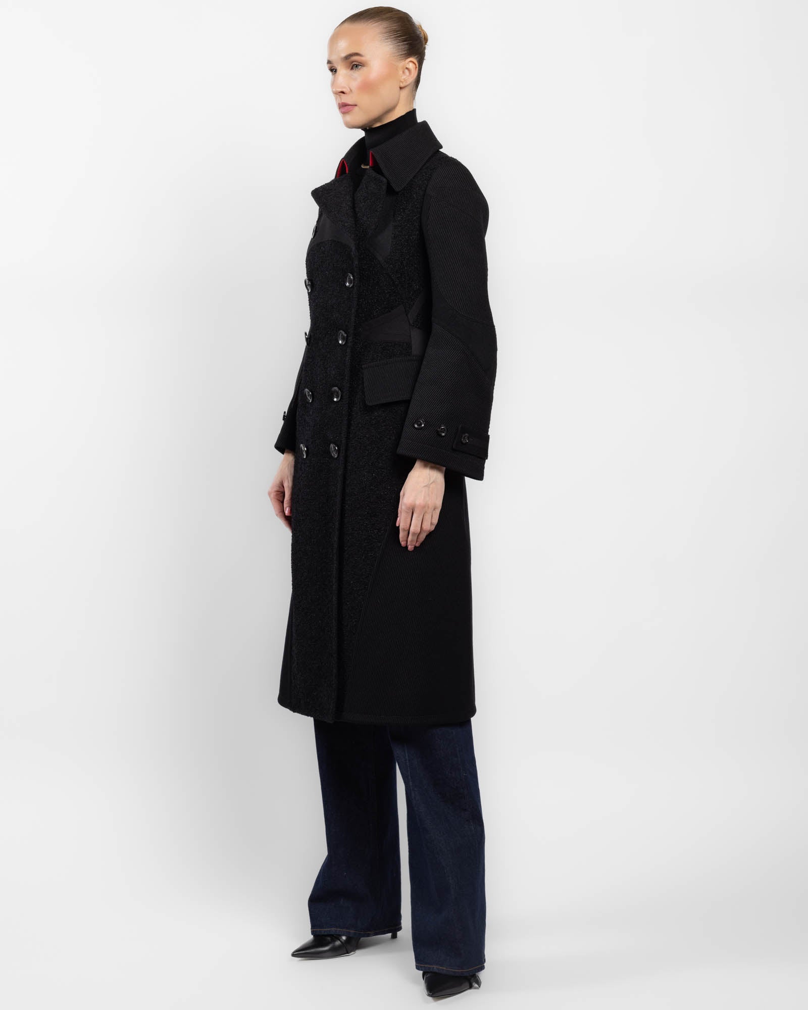SHIRO SAKAI Double-Breasted Chesterfield Coat