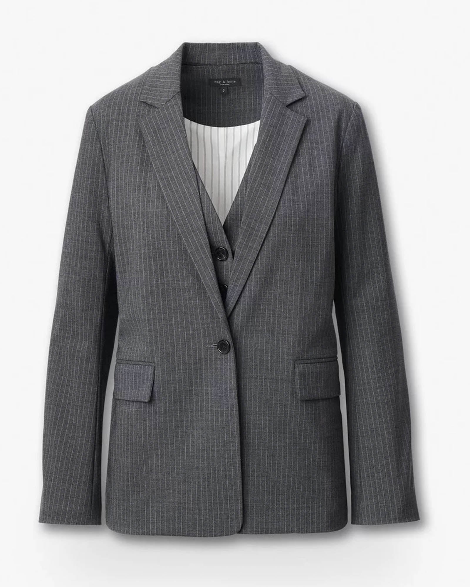 Ensemble blazer rayé Jennifer