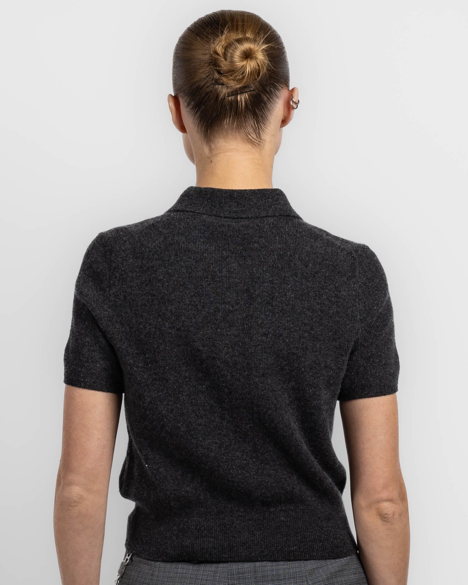 Short Sleeve Polo Cardigan